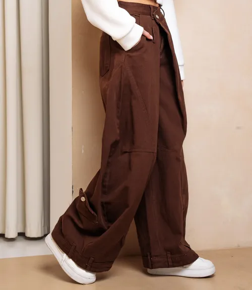 Джинсы #КТ3962, коричневый