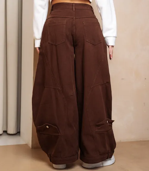 Джинсы #КТ3962, коричневый