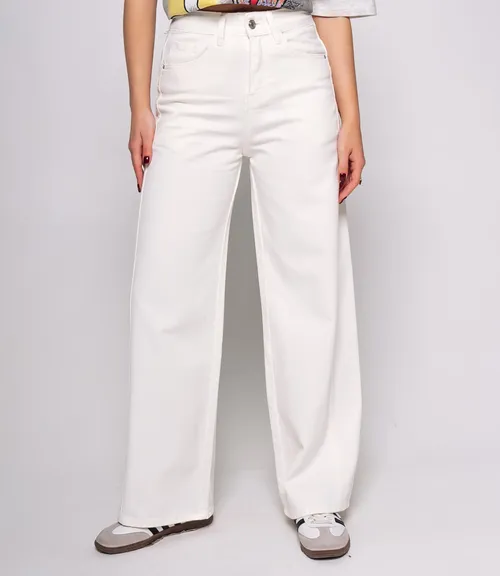 Джинсы #КТ9612, молочный