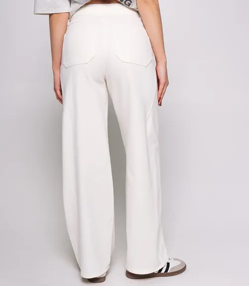 Джинсы #КТ9612, молочный