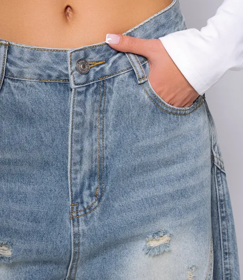 Джинсы #КТ3953 (1), голубой