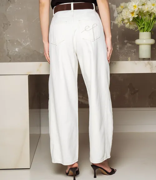 Джинсы #КТ6908 (1), молочный