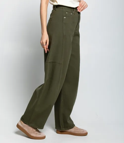 Джинсы #КТ10381, хаки