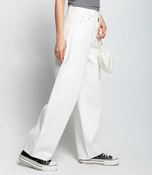 Джинсы #КТ10381, белый