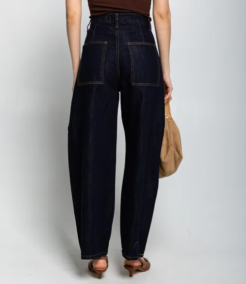 Джинсы #КТ10381, тёмно-синий