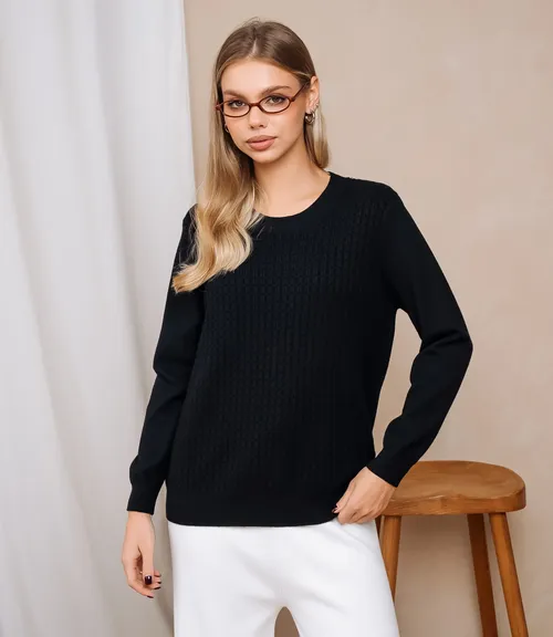 Джемпер #КТ24069, чёрный