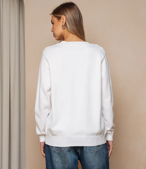 Джемпер #КТ24069, белый