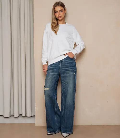 Джемпер #КТ24069, белый