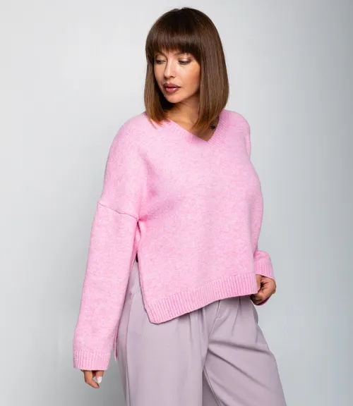Джемпер #ОКТ125009, розовый - фото 2