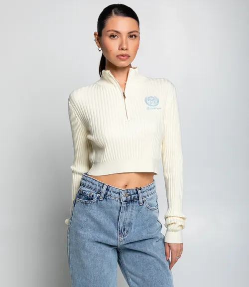 Джемпер #КТ1228, кремовый