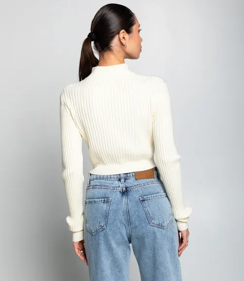 Джемпер #КТ1228, кремовый