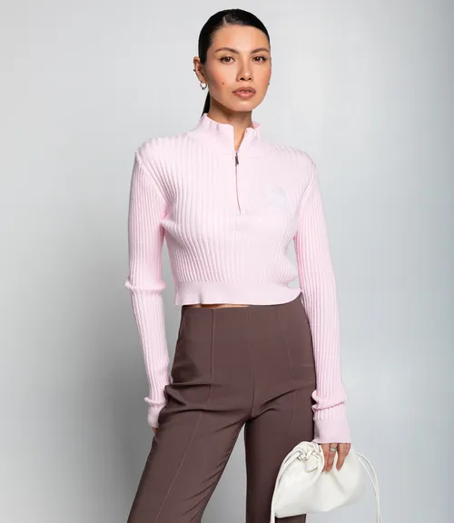 Джемпер #КТ1228, светло-розовый