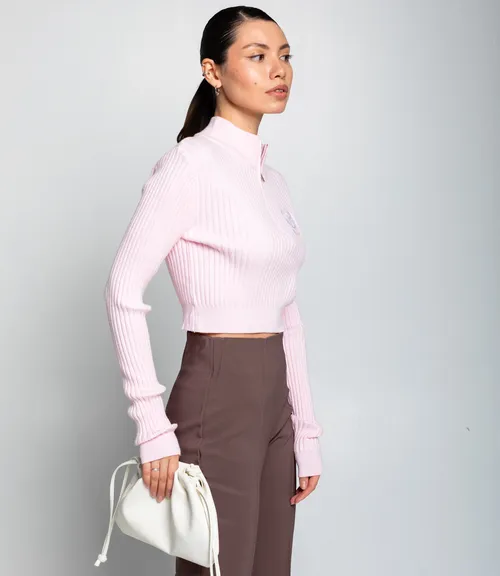 Джемпер #КТ1228, светло-розовый