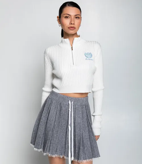 Джемпер #КТ1228, белый