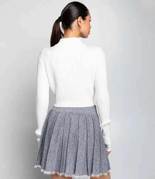 Джемпер #КТ1228, белый