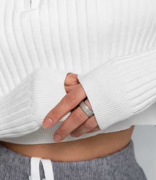 Джемпер #КТ1228, белый