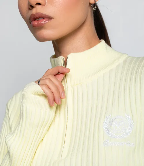 Джемпер #КТ1228, светло-жёлтый