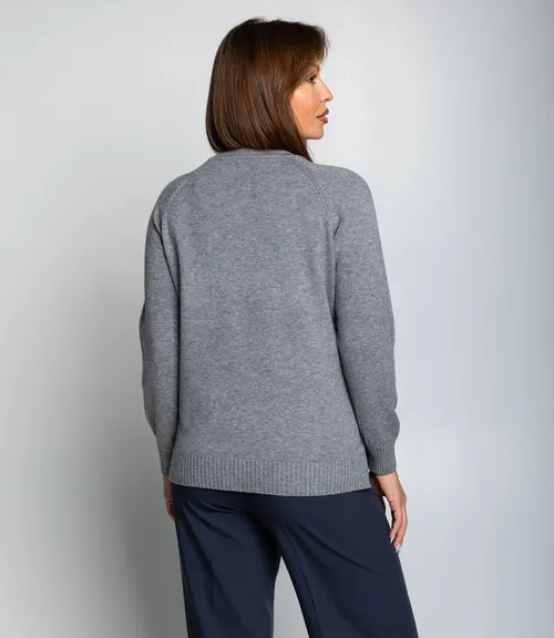 Джемпер #КТ8066, серый