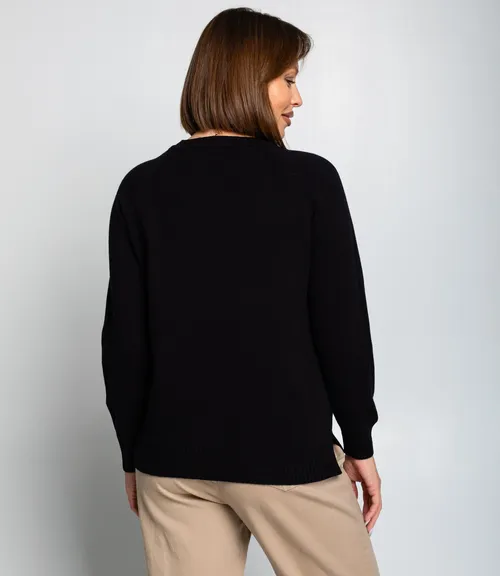 Джемпер #КТ8066, чёрный