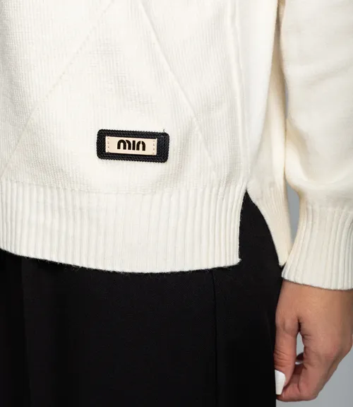 Джемпер #КТ8066, кремовый