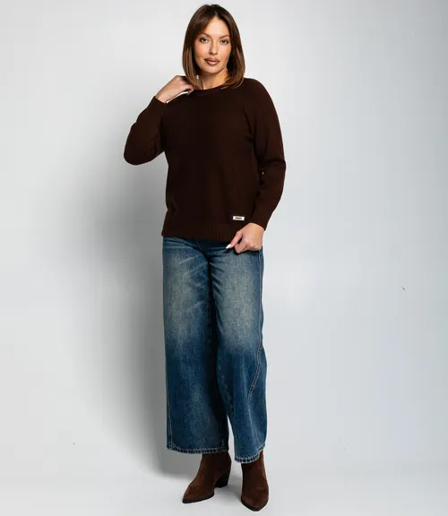 Джемпер #КТ8066, шоколадный