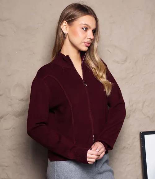 Джемпер #КТ23 (4), тёмно-бордовый