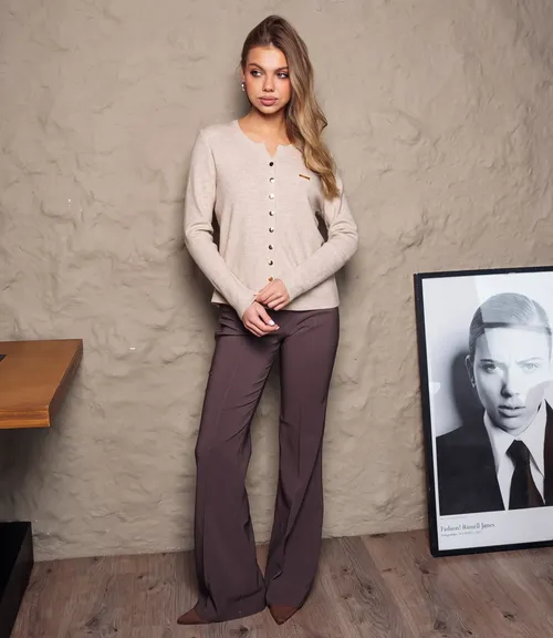 Кардиган #КТ9055 (2), бежевый