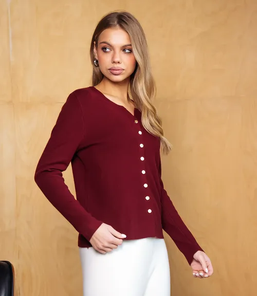 Кардиган #КТ9055 (2), бордовый