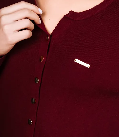 Кардиган #КТ9055 (2), бордовый