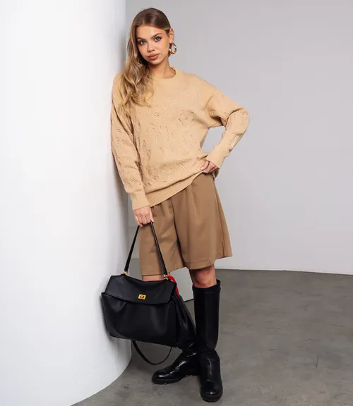 Джемпер #КТ818 (6), бежевый