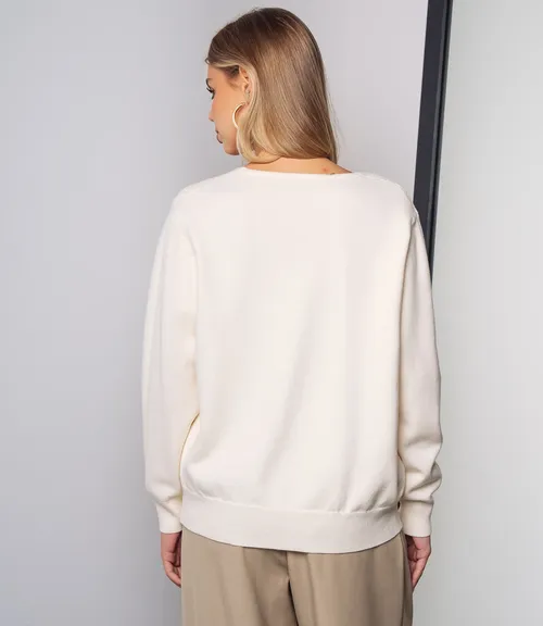 Джемпер #КТ8208, кремовый