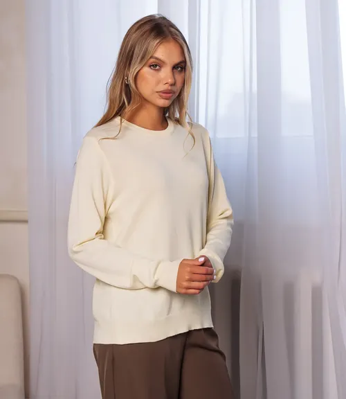 Джемпер #ОКТ125002, кремовый