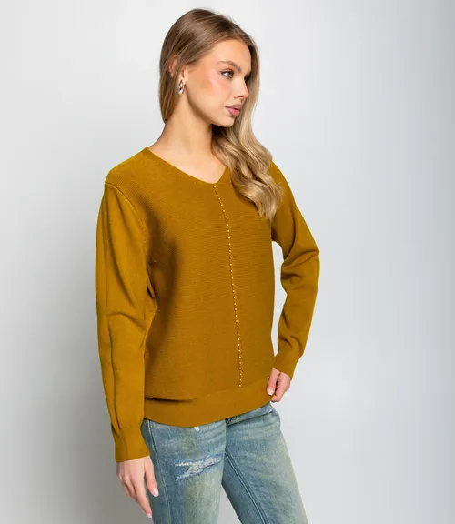 Джемпер #КТ8208, оливковый