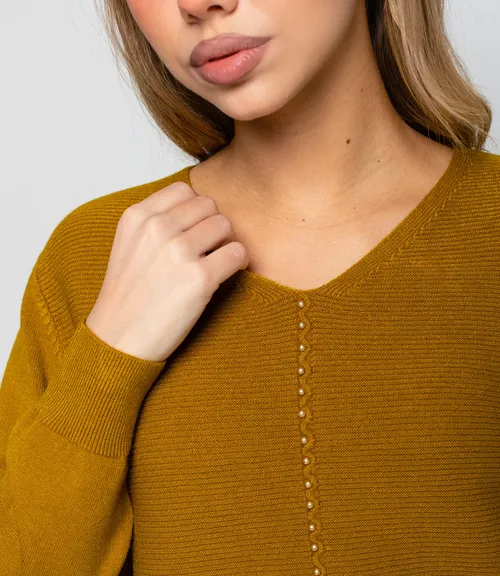 Джемпер #КТ8208, оливковый