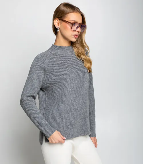 Джемпер #КТ8210, серый