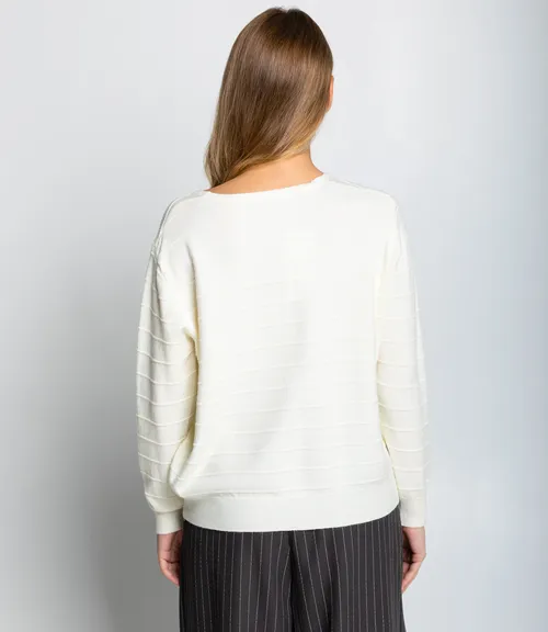 Джемпер #КТ20801, кремовый