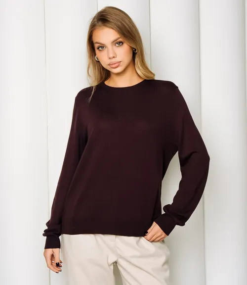 Джемпер #ОКТ125002, шоколадный