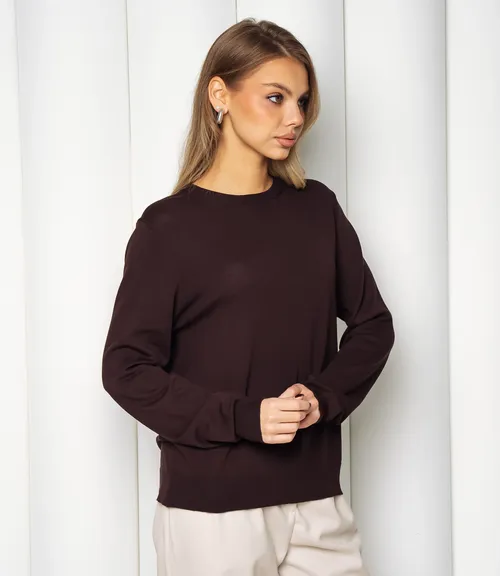 Джемпер #ОКТ125002, шоколадный