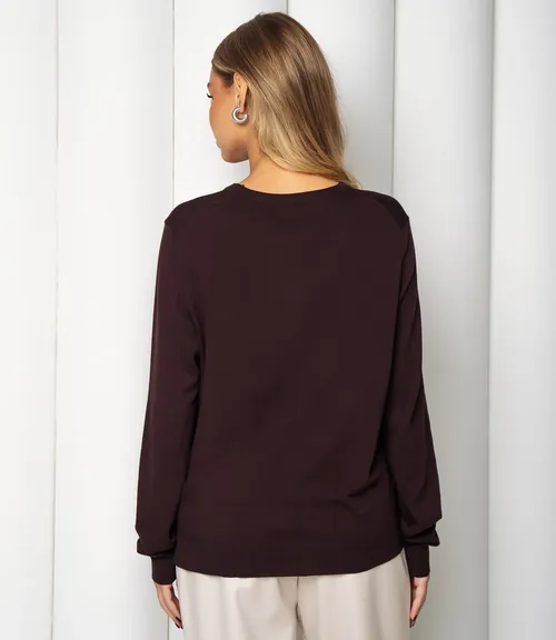 Джемпер #ОКТ125002, шоколадный