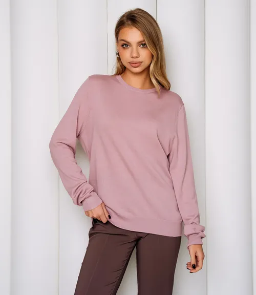 Джемпер #ОКТ125002, пудровый