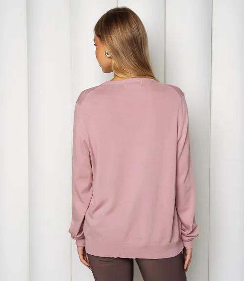 Джемпер #ОКТ125002, пудровый