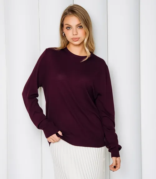 Джемпер #ОКТ125002, сливовый