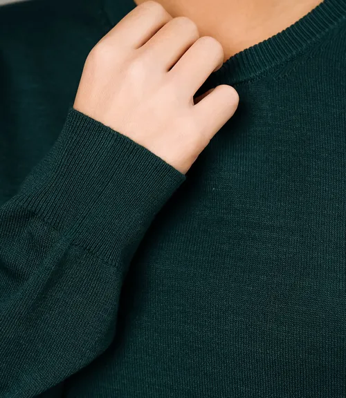 Джемпер #ОКТ125002, изумрудный