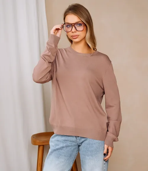 Джемпер #ОКТ125002, мокко