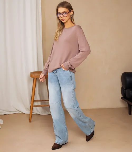 Джемпер #ОКТ125002, мокко