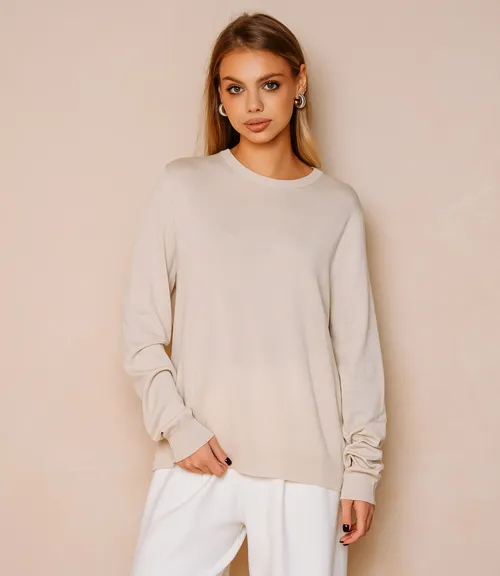 Джемпер #ОКТ125002, светло-бежевый