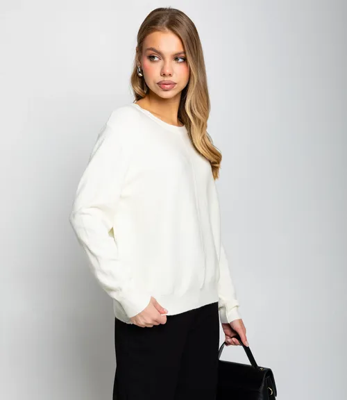 Джемпер #КТ20802, кремовый