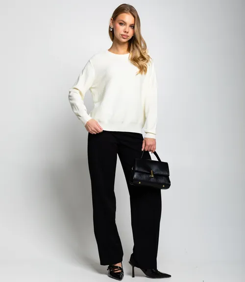 Джемпер #КТ20802, кремовый