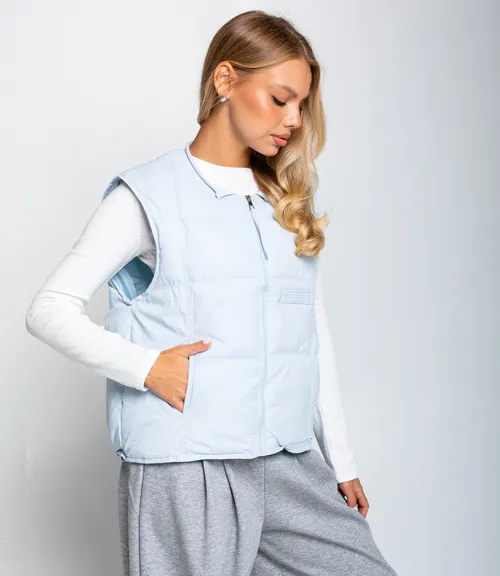 Жилет #КТ26801, голубой