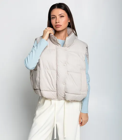 Жилет #КТ119 (2), бежево-серый